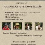 plakat wernisaż rzeźb