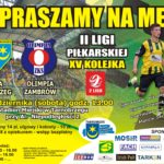 plakat meczowy olimpia