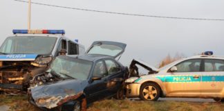 2017.12.14 – WYPADEK NA WARSZAWSKIEJ Z UDZIAŁEM POLICJI