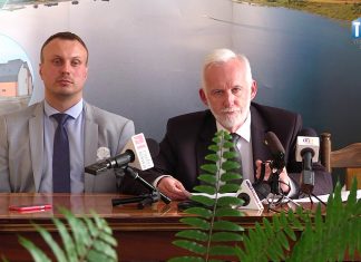 Konferencja prasowa prezydenta Tarnobrzega dotycząca sytuacji TTBS