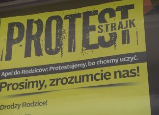 EGZAMIN ÓSMOKLASISTY ZE STRAJKIEM W TLE