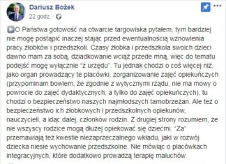 2020.05.01 – CHCESZ OTWARCIA ŻŁOBKÓW I PRZEDSZKOLI? ZDECYDUJ SAM