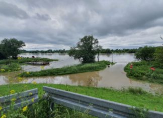 2020.06.25 – AKTUALNY STAN WÓD RZEKI WISŁY W REJONIE TARNOBRZEGA I SANDOMIERZA