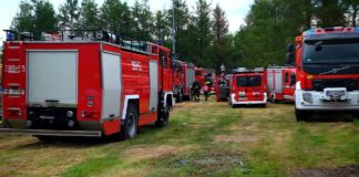 2020.07.01 – PRZECIWPOWODZIOWE PRACE TARNOBRZESKICH STRAŻAKÓW