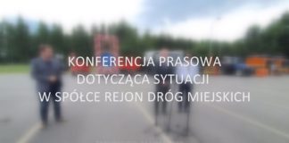 2020.07.23 – KONFERENCJA PRASOWA DOTYCZĄCA SYTUACJI W SPÓŁCE REJON DRÓG MIEJSKICH