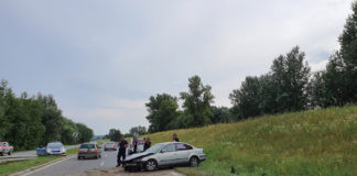 2020.08.04 – WYPADEK NA WISŁOSTRADZIE