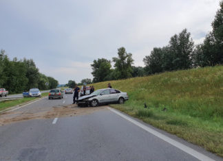 2020.08.04 – WYPADEK NA WISŁOSTRADZIE