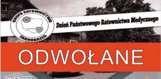 DZIEŃ PAŃSTWOWEGO RATOWNICTWA MEDYCZNEGO W TARNOBRZEGU ODWOŁANY!