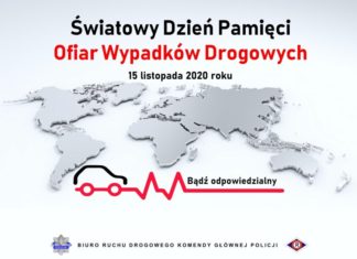 2020.11.15 – DZIŚ ŚWIATOWY DZIEŃ PAMIĘCI OFIAR WYPADKÓW DROGOWYCH