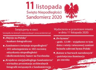 2020.11.09 – SANDOMIERSKIE PROPOZYCJE OBCHODÓW ROCZNICY NIEPODLEGŁOŚCI