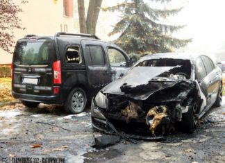 2020.11.01 – NOCNY POŻAR SAMOCHODÓW