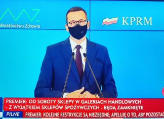 2020.11.04 – OD SOBOTY NOWE OBOSTRZENIA SANITARNE