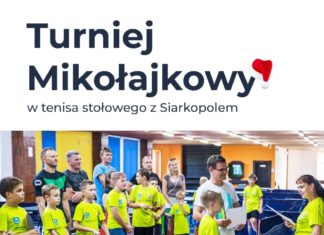 TURNIEJ MIKOŁAJKOWY W TENISIE STOŁOWYM. ZGŁOŚ SWÓJ UDZIAŁ!