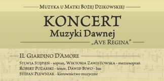 2020.12.12 – ZAPRASZAMY NA ADWENTOWY KONCERT MUZYKI DAWNEJ „AVE REGINA”