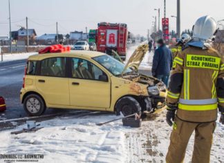 2021.01.18 – ZDERZENIE W GORZYCACH: DWIE CIĘŻARÓWKI I OSOBÓWKA