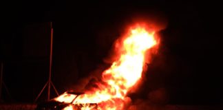 2021.02.10 – NOCNY POŻAR SAMOCHODU W WIELOWSI
