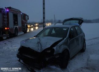 2021.02.19 – WPADŁ W POŚLIZG I UDERZYŁ W OGRODZENIE