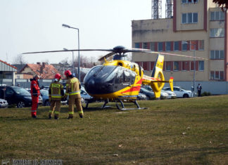 2021.03.26 – LĄDOWANIE ŚMIGŁOWCA W CENTRUM TARNOBRZEGA
