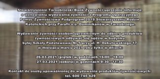 2021.03.24 – WYDAWANIE PACZEK ŻYWNOŚCIOWYCH