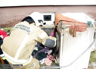 2021.03.22 – SKOPANIE. POŻAR PRALKI W JEDNYM Z MIESZKAŃ