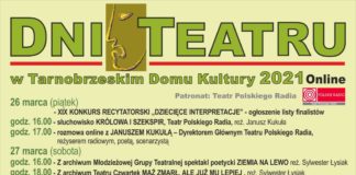 2021.03.25 – DNI TEATRU I WYOBRAŹNI – ZMIANA TERMINU!