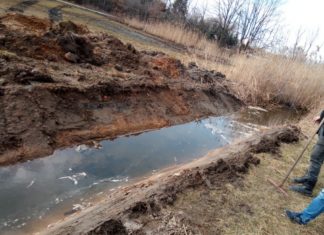 2021.03.19 – NAGNAJÓW. ZNIKNĘŁO ROZLEWISKO PRZY ZAKŁADOWEJ