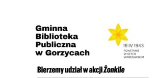 2021.04.16 – GMINNA BIBLIOTEKA W GORZYCACH PRZYŁĄCZA SIĘ DO AKCJI ŻONKILE