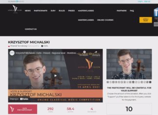 2021.04.28 – TARNOBRZESKI WIOLONCZELISTA W PRESTIŻOWYM KONKURSIE WALCZY O PÓŁFINAŁ