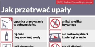 IDĄ UPAŁY. RZĄDOWE CENTRUM BEZPIECZEŃSTWA PRZYPOMINA, JAK ZADBAĆ O SIEBIE I NAJBLIŻSZYCH