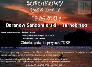 SPŁYW W NOC ŚWIĘTOJAŃSKĄ