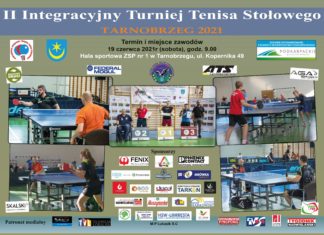 II INTEGRACYJNY TURNIEJ TENISA STOŁOWEGO – TARNOBRZEG 2021