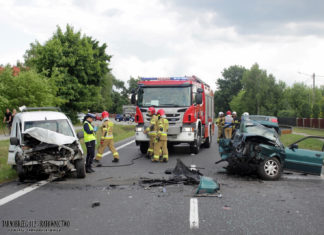 2021.07.02 – POWAŻNY WYPADEK NA DRODZE KRAJOWEJ NR 9 W NOWEJ DĘBIE