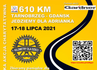 Z TARNOBRZEGA DO GDAŃSKA. W SOBOTĘ BĘDĄ KRĘCIĆ “KILOMETRY DLA DZIECI”