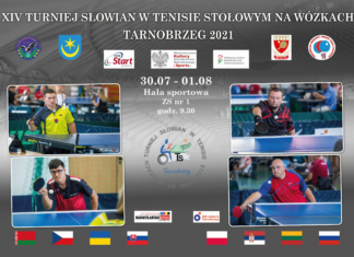 XIV TURNIEJ SŁOWIAN W TENISIE STOŁOWYM NA WÓZKACH – TARNOBRZEG 2021