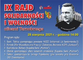 IX RAJD SOLIDARNOŚCI I WOLNOŚCI