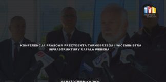 2021.10.11 – KONFERENCJA PRASOWA PREZYDENTA TARNOBRZEGA I WICEMINISTRA INFRASTRUKTURY RAFAŁA WEBERA