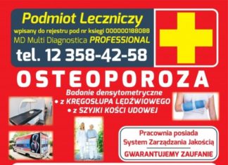 BADANIE OSTEOPOROZY W TARNOBRZEGU
