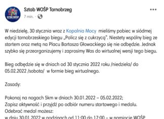 BIEG “POLICZ SIĘ Z CUKRZYCĄ” W INNEJ FORMIE