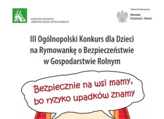 STWÓRZ RYMOWANKĘ O BEZPIECZEŃSTWIE O GOSPODARSTWIE ROLNYM – KONKURS DLA DZIECI