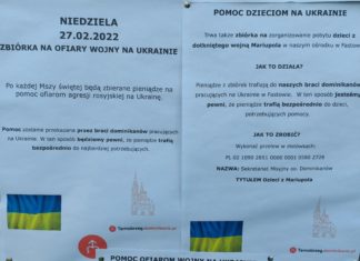 DZIŚ ZBIÓRKA U TARNOBRZESKICH DOMINIKANÓW