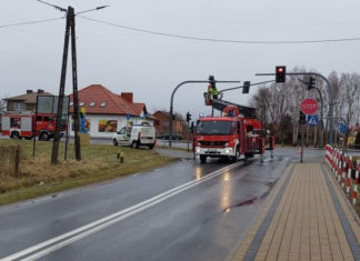INTERWENCJE STRAŻAKÓW PO WEEKENDOWYCH WICHURACH