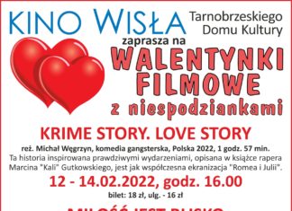 FILMOWE WALENTYNKI W KINIE “WISŁA”