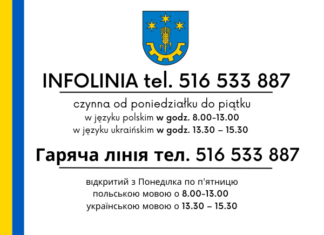 GORZYCE. INFOLINIA DLA OBYWATELI UKRAINY I MIESZKAŃCÓW GMINY