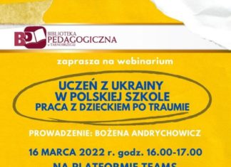 “UCZEŃ UKRAINY W POLSKIEJ SZKOLE” WEBINARIUM