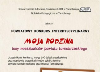 POWIATOWY KONKURS INTERDYSCYPLINARNY – MOJA RODZINA