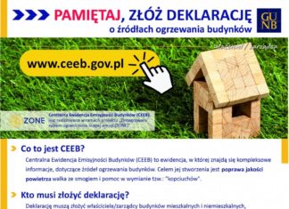 ZŁÓŻ DEKLARACJĘ DO CENTRALNEJ EWIDENCJI EMISYJNOŚCI BUDYNKÓW