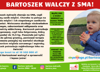 BARTOSZEK WALCZY Z SMA. POTRZEBNA POMOC!