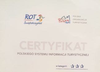 TRZY GWIAZDKI DLA SANDOMIERSKIEGO CENTRUM INFORMACJI TURYSTYCZNEJ
