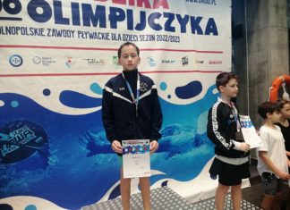 BARTOSZ TURBAK Z UKS DELFIN TARNOBRZEG ZŁOTYM MEDALISTĄ
