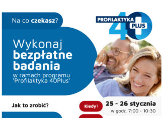 BADANIA Z PROGRAMU PROFILAKTYCZNEGO 40 PLUS